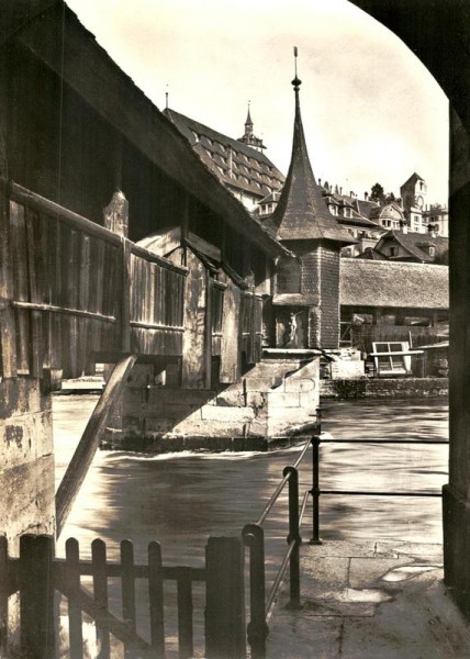 Luzern, Spreuerbrücke Vorderseite