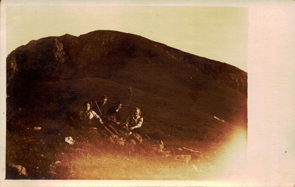 Familie auf der Alp