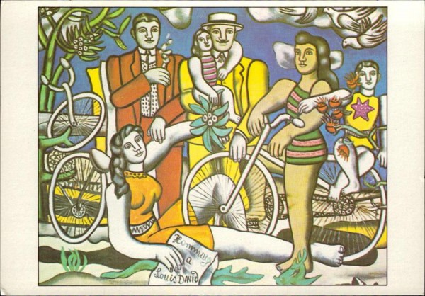 Die Rast: Huldigung an David, Fernand Léger Vorderseite