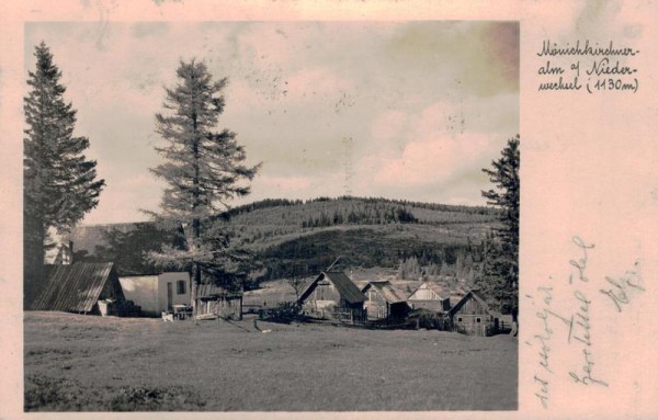 Mönichkirchner-Alm auf Niederwechsel (1130 M) Vorderseite