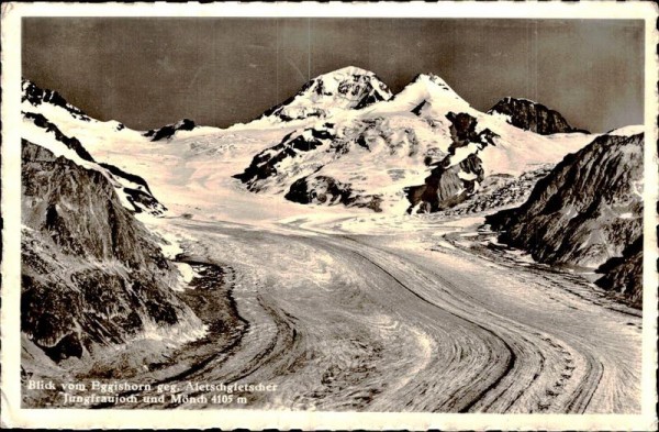 Blick vom Eggishorn (2926 m) Vorderseite