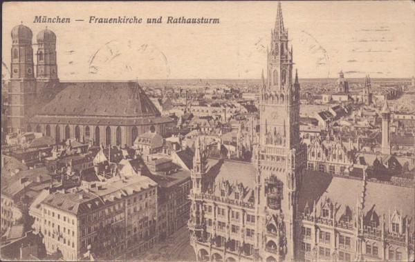 München, Frauenkirche und Rathhausturm