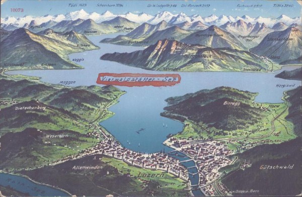 Vierwaldstätter-See, Luzern Vorderseite