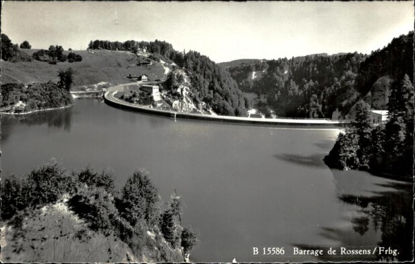 Barrage de Rossens Vorderseite