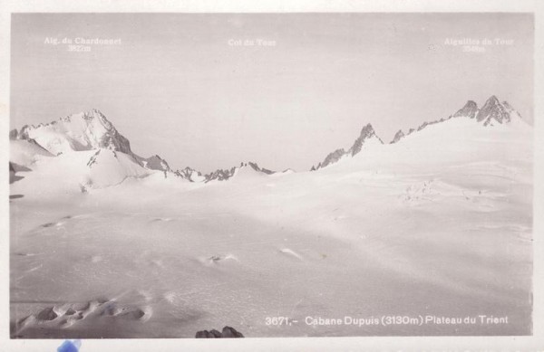 Cabane Dupuis (3130 | Plateau du Trient Vorderseite