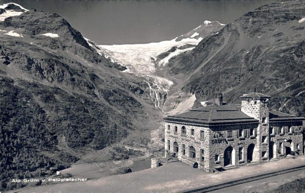 Alp Grüm und Palügletscher Vorderseite