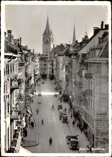 Zürich, Rennweg Vorderseite