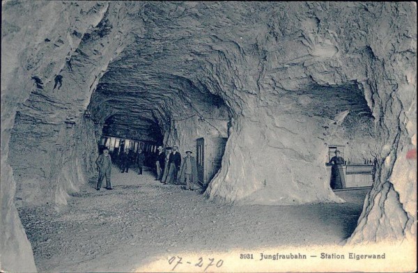 Jungfraubahn - Station Eigerwand Vorderseite