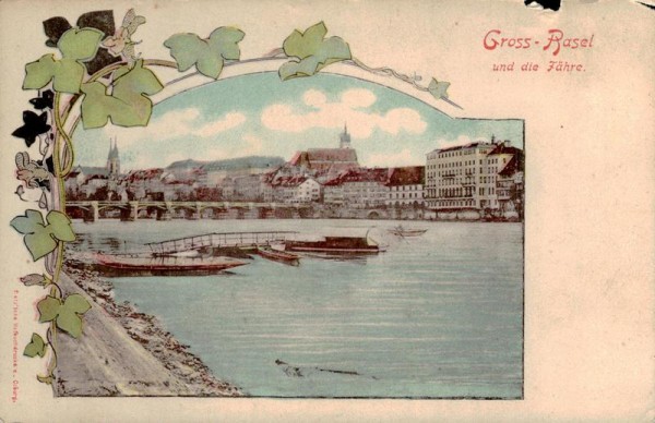 Gross-Basel und die Fähre Vorderseite