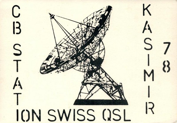 QSL- Karten, Kasimir 78, Seuzach Vorderseite