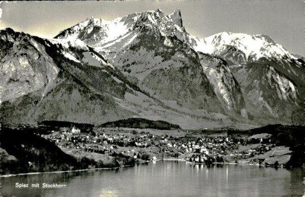 Spiez mit Stockhorn  Vorderseite