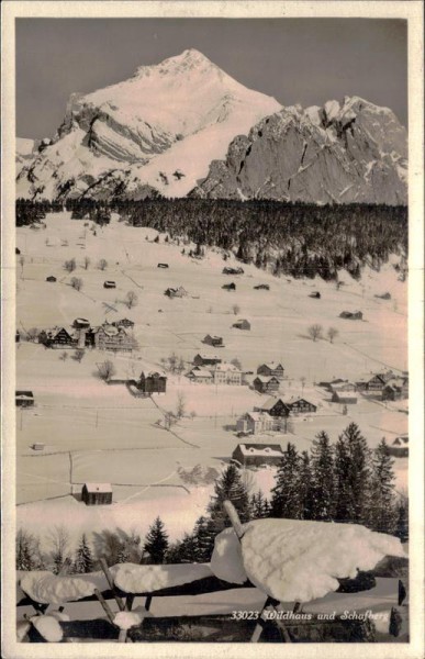 Wildhaus und Schafberg Vorderseite