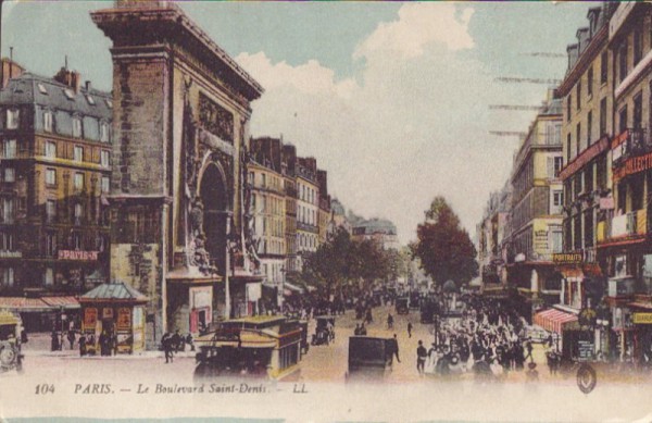 Le Boulevard Saint-Denis, Paris