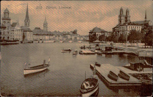 Zürich, Limmat Vorderseite