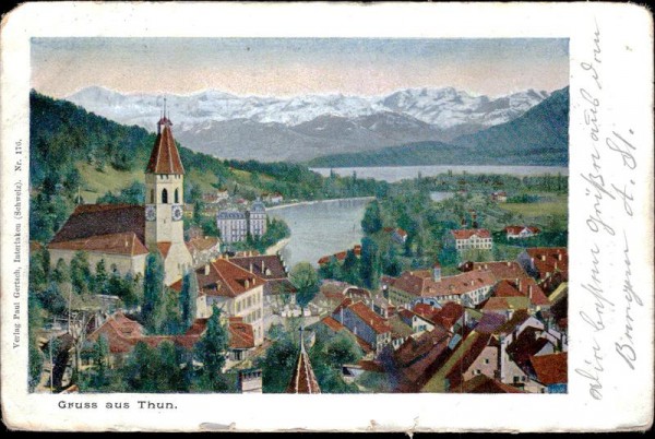 Gruss aus Thun Vorderseite