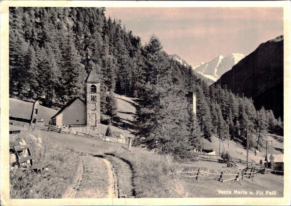 Santa Maria und Piz Palü Vorderseite