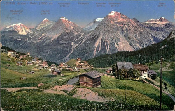 Arosa - Kulm (1850 m) Vorderseite