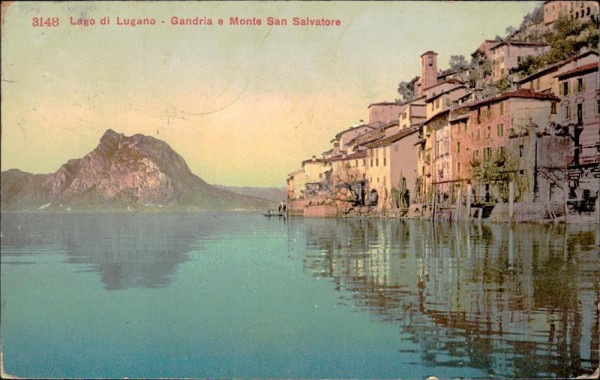 Lago di Lugano - Gandria e Monte San Salvatore (912 m) Vorderseite