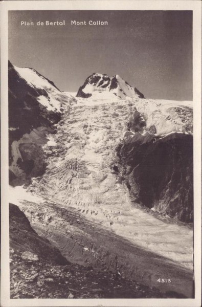 Plan de Bertol, Mont Collon Vorderseite
