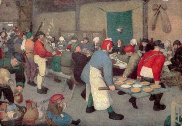Peerer Brueghel: Bauernhochzeit Vorderseite