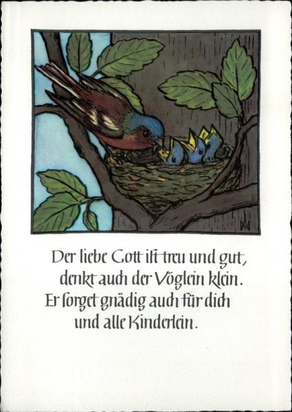 Der liebe Gott ist treu und gut... Vorderseite
