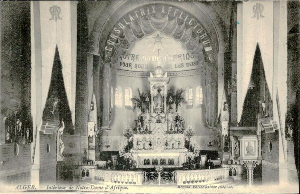 Alger. - Intérieur de Notre-Dame d`Afrique. Vorderseite