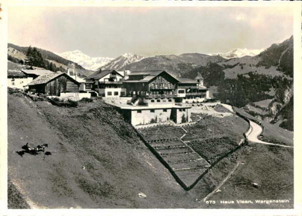 Haus Vizan, Wergenstein Vorderseite
