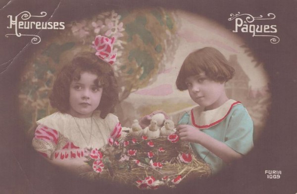 Heureuses Pâques (Fröhliche Ostern) Vorderseite