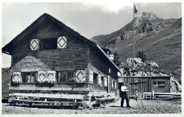Engelberg. Brunnihütte S.A.C. Vorderseite