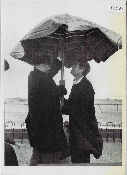 Federico Fellini & Marcello Mastroianni pendant le tournage du film 8 1/2
