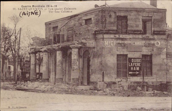 Saint Quentin, Guerre mondiale 1914-18