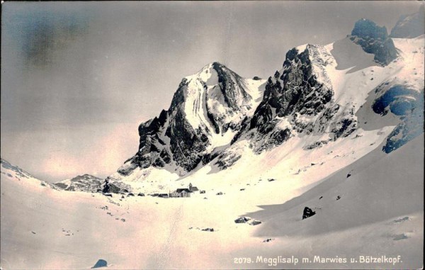 Megglisalp m. Marwies und Bötzelkopf, Meglisalp Vorderseite