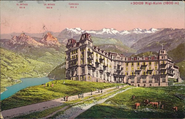 Rigi-Kulm (1800 m) Vorderseite