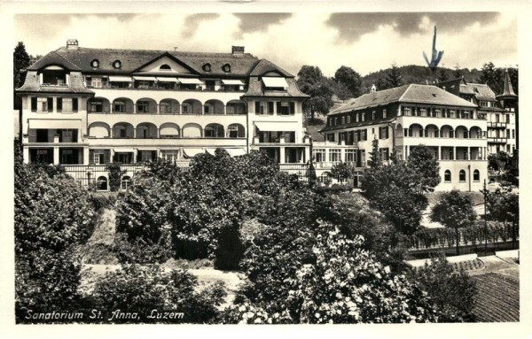 Sanatorium St. Anna, Luzern Vorderseite
