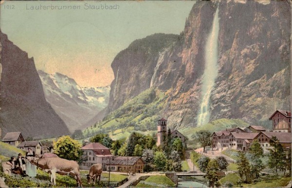 Lauterbrunnen Staubbach Vorderseite