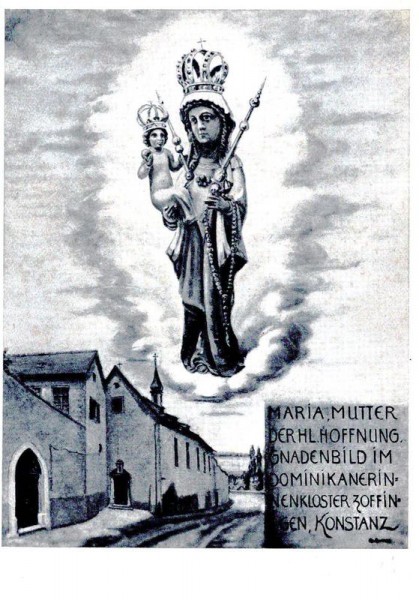 Maria Mutter der hl. Hoffnung gnadenbild im dominikanerinnenkloster zoffingen konstanz  Vorderseite