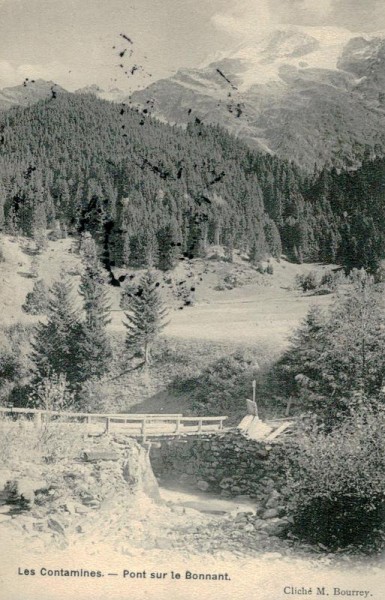 Les Contamines.- Pont sur le Bonnant Vorderseite