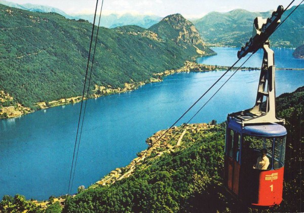 Funivia Brusino - Serpiano Vista Lago di Lugano