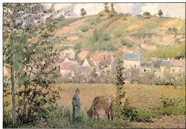 Pissaro Camille, Landschaft von Chaponval Vorderseite