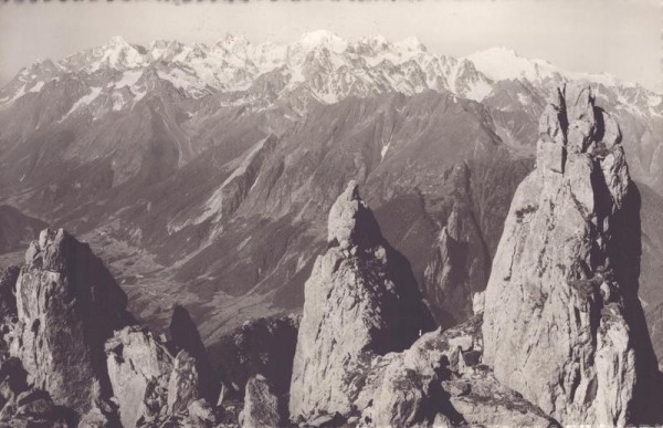 Massif du Trient vu de la Perre-à-voir Vorderseite