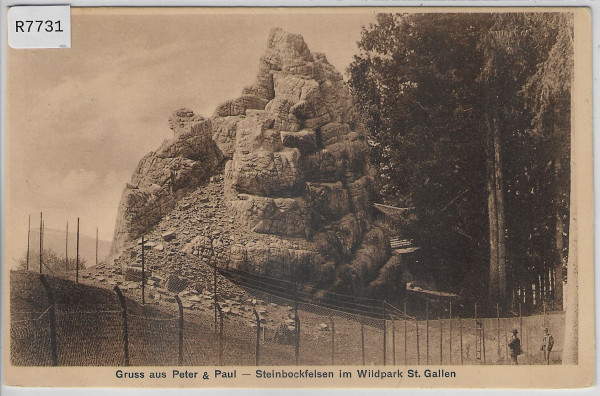 Gruss aus Peter & Paul - Steinbockfelsen im Wildpark St. Gallen