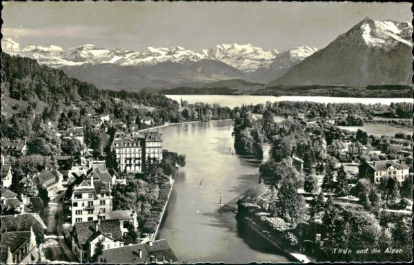 Thun und die Alpen Vorderseite