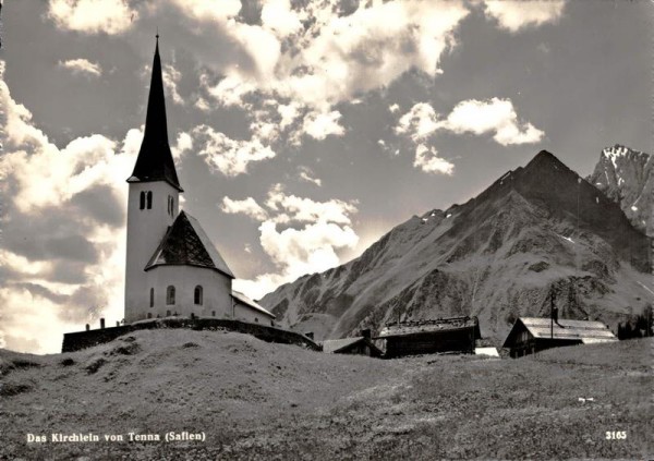 Das Kirchlein von Tenna (Safien) Vorderseite