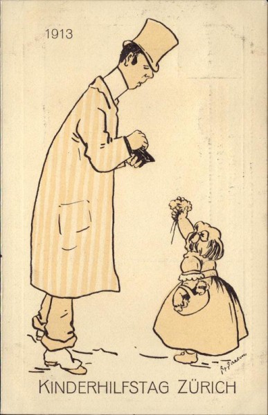 Zürich, Kinderhilfstag 1913 Vorderseite