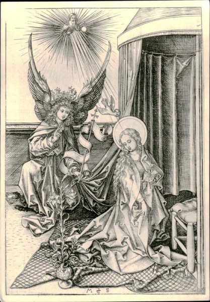 Martin Schongauer - Die Verkündigung an Maria Vorderseite