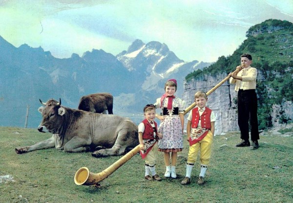 Auf Ebenalp Vorderseite