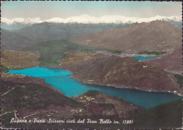 Lugano e Paesi Svizzeri visti dal Pian Bella