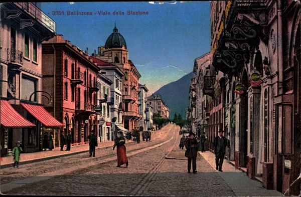 Viale della Stazione, Bellinzona. 1926