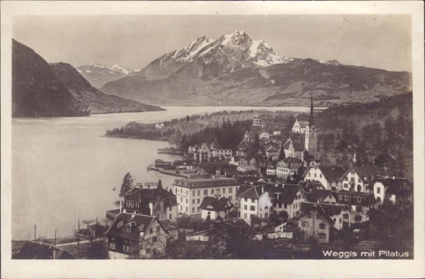 Weggis mit Pilatus