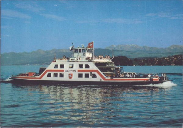 Zürichsee-Fähre Schwan Vorderseite